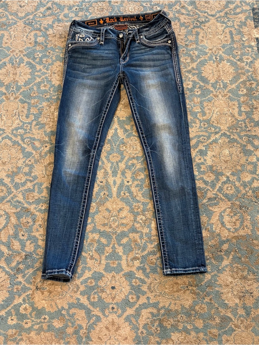 Rock Revival Easy Skinny Jeans Size 26